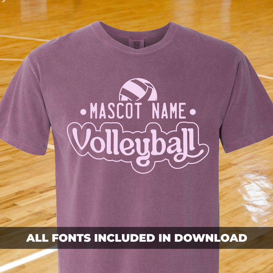 Volleyball Team SVG, Volleyball Mascot Template, Volleyball Mom Svg ...