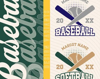 Baseball Mascot Svg, Cricut Cut File, Custom Team Logo, Digital Download, Baseball Camp Svg, Sports Svg, School Spirit Baseball Svg Download