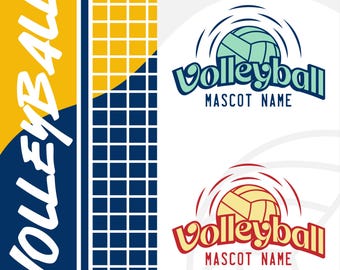 Volleyball Team SVG, Mascot Template, Ai Eps Svg Png Dxf, Volleyball Mom SVG, Volleyball Shirt svg, Custom DTF, Cricut Cut file, Download
