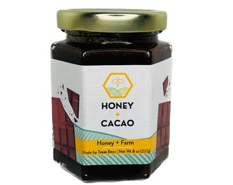Cacao Infused Honey raw honey chocolate organic chocolate honey