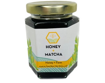 Matcha Infused Honey raw honey matcha organic matcha honey