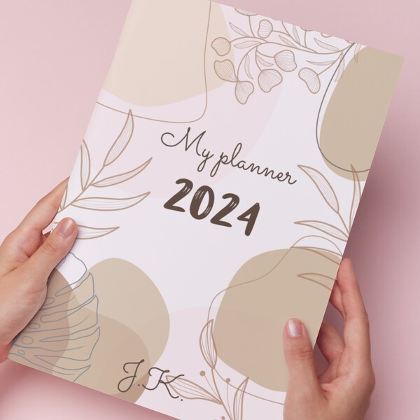 Digital Planner Template 2024, Canva Monthly Daily Digital Download Journal, Goals, Notes, Meals, Grocery List, Personal, Instant Download