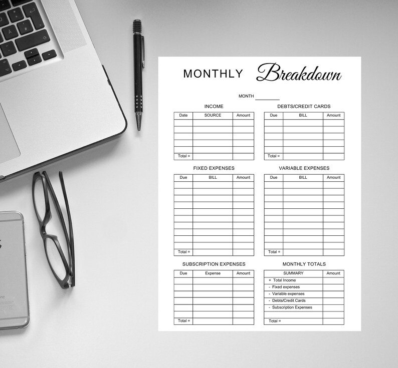 Monthly Payment Number To Break Down