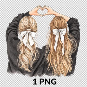 Ragazza Era PNG Stile civettuolo Png Ragazze Png Fiocco Clipart Civettuolo Fiocco Amicizia png