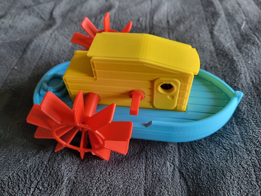 3D Printed Wind up Toy Boat With Key Etsy