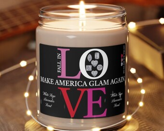LOVE CANDLE DIAMONS Kerze Duftkerze Frische Duftkerze Beruhigende Kerze Love Soya Candle Therapiekerze Duftkerze Geschenk Für Frauen Geschenk Für Sie Xo