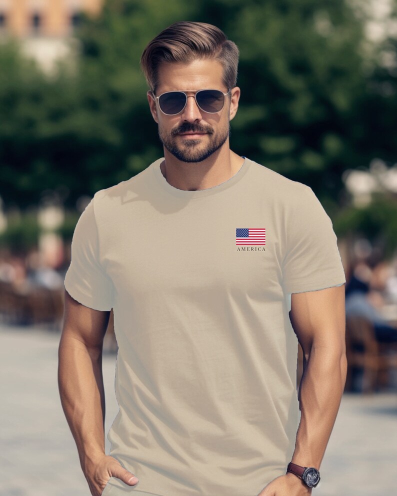 Flags of Freedom Mens Plus Size Patriotic Tee for Outdoors