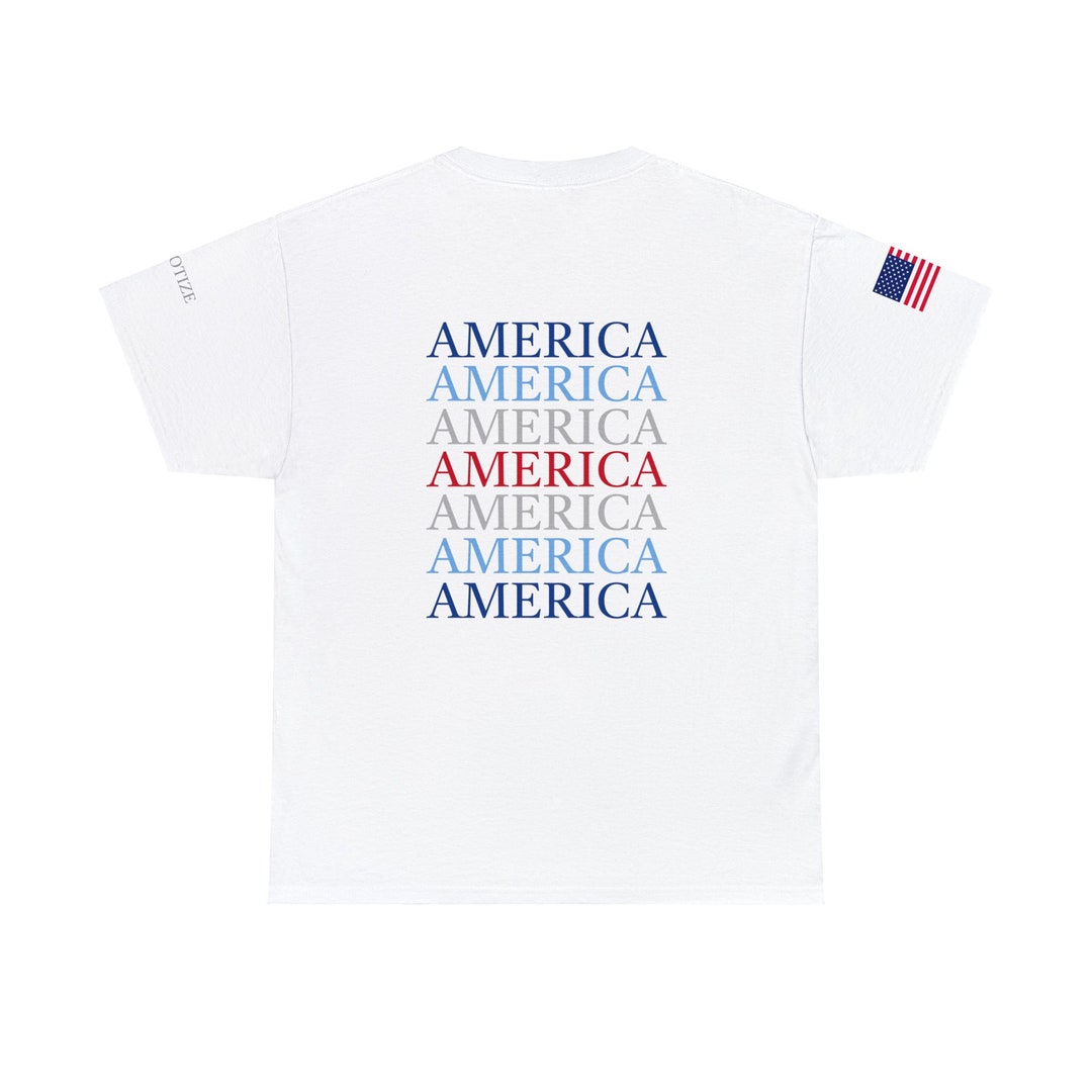 Statement Apparel American AF T-Shirt - Patriotic Graphic Tee, Made In USA - View #10