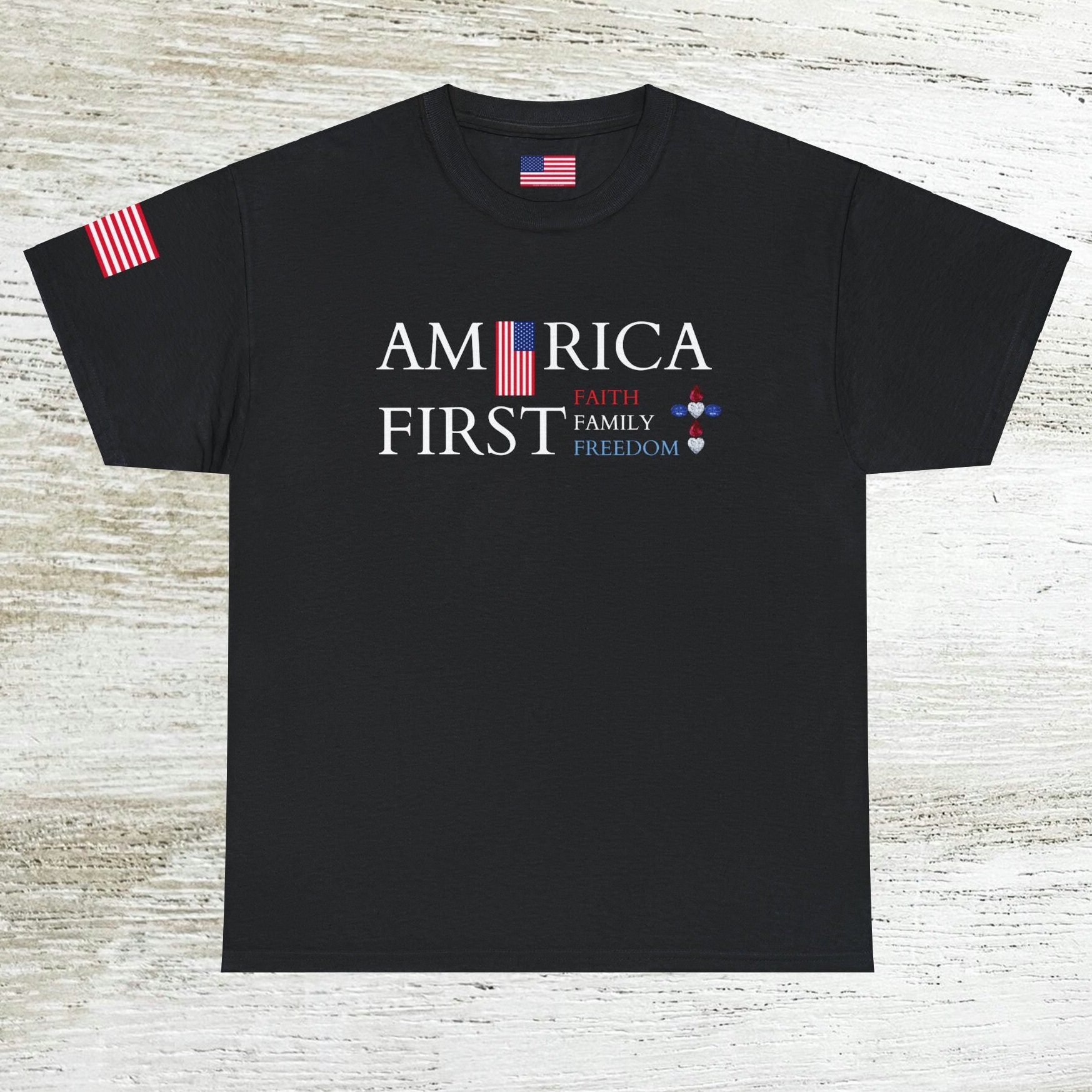 AMERICA FIRST FLAG Make America Great Again Tshirt Flag Tshirt Gift for ...