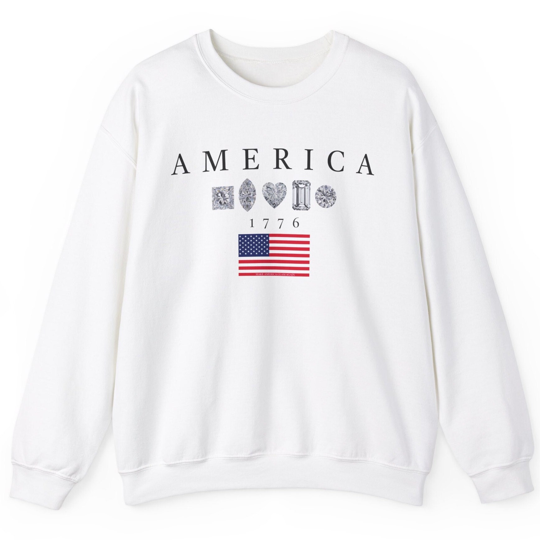 USA 1776 Mineral Wash Sweatshirt - Red main image 0