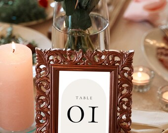 Números de mesa de pizarra - 5 x 7 - Boda - Mesa - Descarga instantánea