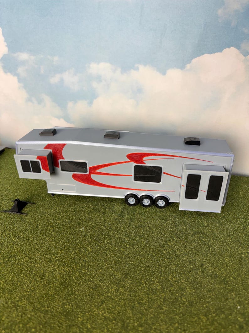 O Scale Rv 1/48 Scale 5th Wheel Camper Trailer: Model Diorama Accessory O Scale - Etsy