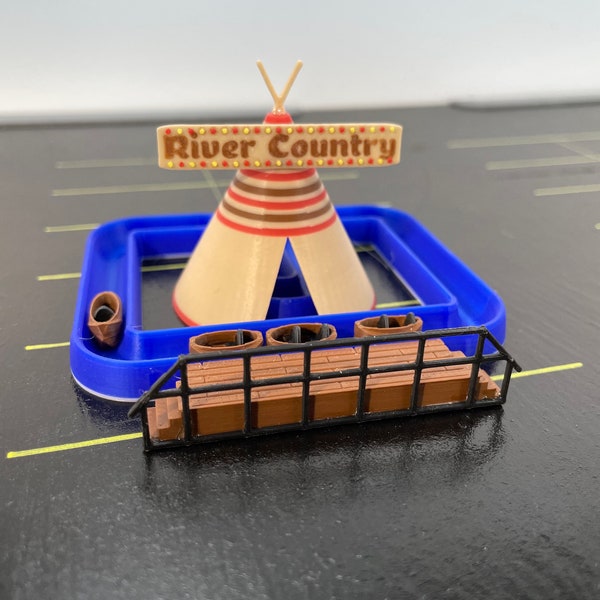 HO Scale -Kiddie Boat Ride for Model Train Layouts and Dioramas