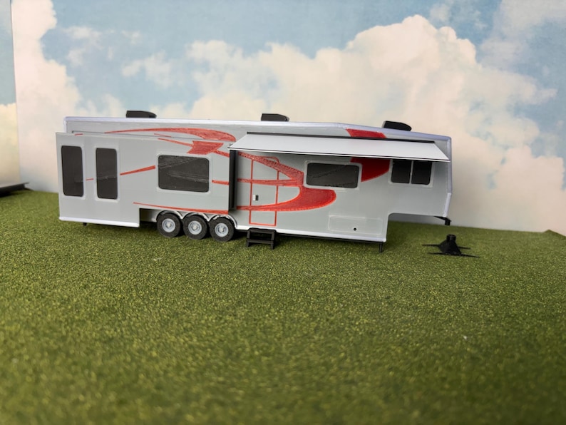 O Scale Rv 1/48 Scale 5th Wheel Camper Trailer: Model Diorama Accessory O Scale - Etsy