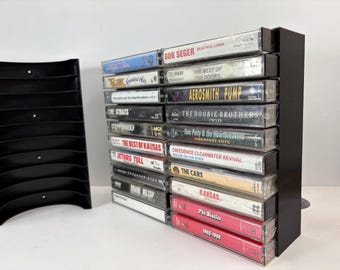 Cassettehouder, 20 cassettes, wandmontage.