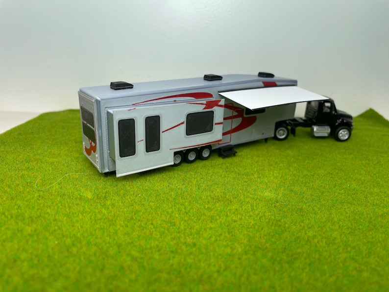 Ho Rv Model HO Scale 5th Wheel Camper Trailer Kit in Color. 1/87 - Etsy