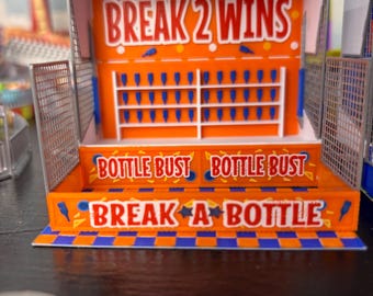 Break-A-Bottle-spelstand op schaal HO