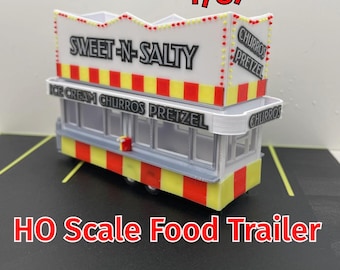 HO Food Anhänger für Modelleisenbahn und Dioramen Sweet N Salty Anhänger