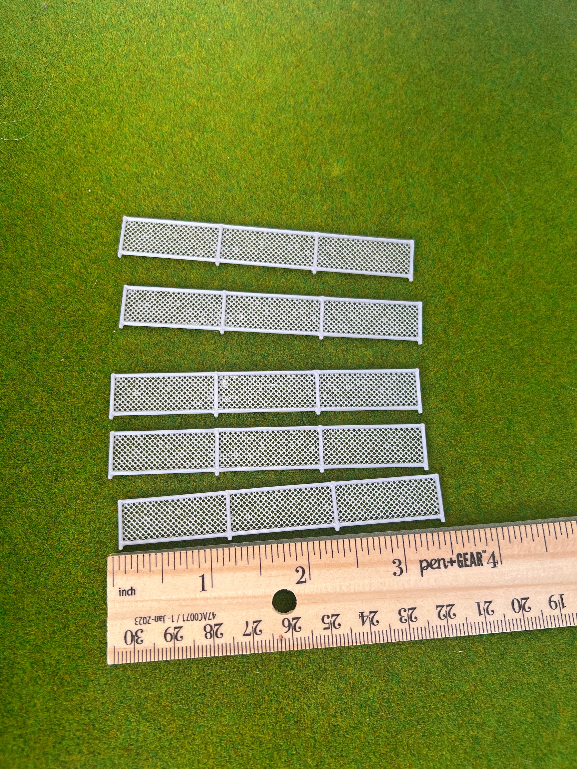 Ho Scale Chain Link Fence 5 Pieces. Etsy