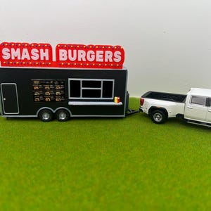 1/64 Food Trailer for Model Layouts and Dioramas Smash Burgers