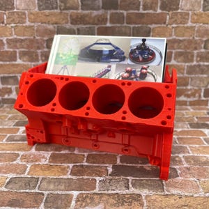 Engine Block Business Card Holder