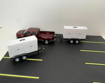 HO-schaal voor kleine generatoraanhangwagen.