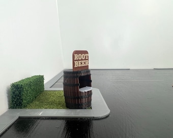 Spur HO -Root Bierständer für Modelleisenbahn und Dioramen