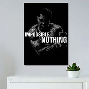 モハメドアリ Allposters フレーム付 モノクロ ポスター 海外輸入品