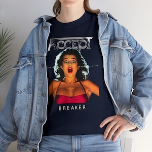 Accept - Breaker | Band Album T-shirt Metal Rock Music sizes S-5XL unisex heavy cotton tee