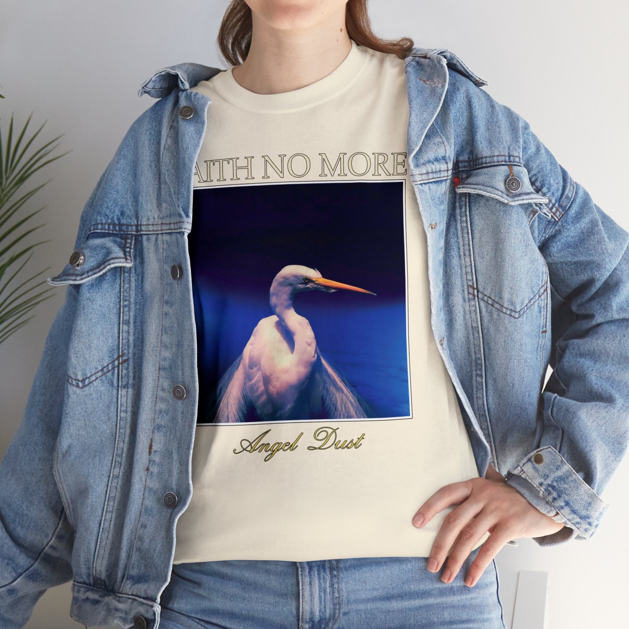 Faith No More Angel Dust Band Album Tshirt Metal Rock Music Sizes S5XL Unisex Heavy Cotton Tee