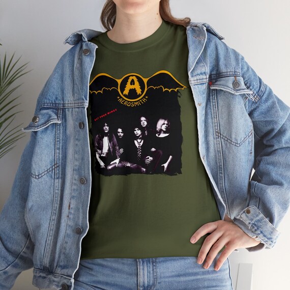 T-shirt Femme Aerosmith 'Get Your Wings' - Taille XL - Gris Foncé - Coton/Poly - Neuf Sans étiquette