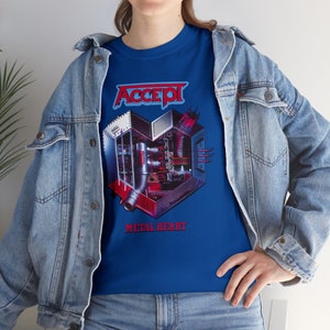 Accept - Metal Heart | Band Album T-shirt Metal Rock Music sizes S-5XL unisex heavy cotton tee