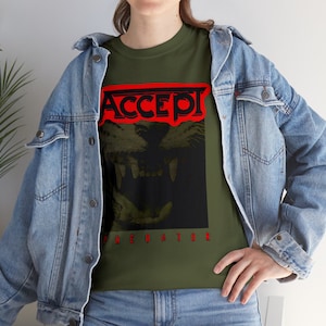 Accept - Predator | Band Album T-shirt Metal Rock Music sizes S-5XL unisex heavy cotton tee