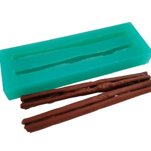 Cinnamon Sticks (long sticks) Silicone Mold 2 cavities | Wax Melt Mold | Soap Mold | Resin Mold | Handmade