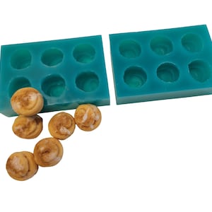 Mini Cinnamon Roll Silicone Mold with 12 cavities | Wax Melt Mold | Soap Mold | Resin Mold | Handmade
