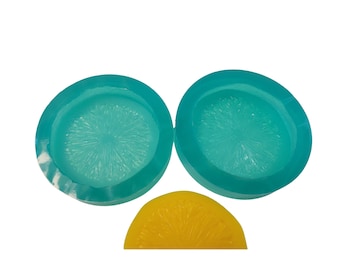 Lemon Slice Silicone Mold: 2-Cavity for Wax Melts, Soap, Resin Crafts