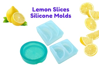 Lemon Slice Silicone Mold | Whole, Wedge, and 1/8 Slice Styles: Wax Melt, Soap, Resin, Polymer Clay Crafts