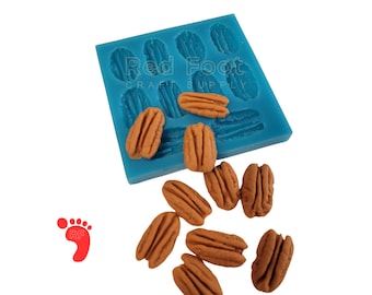 Pecans Silicone Mold 10 cavities | Wax Melt Mold | Soap Mold | Resin Mold | Handmade