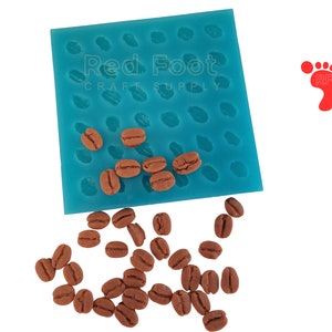 Coffee Beans Silicone Mold: 36-Cavity Wax Melt, Soap, Resin