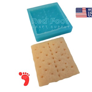 Graham Cracker Silicone Mold 1 cavity | Wax Melt Mold | Soap Mold | Resin Mold | Handmade