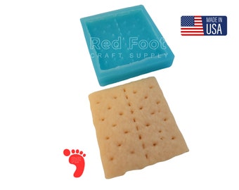 Graham Cracker Silicone Mold 1 cavity | Wax Melt Mold | Soap Mold | Resin Mold | Handmade