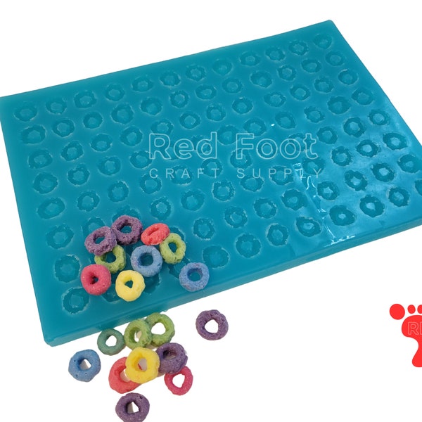 Fruit Loop Silicone Mold 96 cavities | Wax Melt Mold | Soap Mold | Resin Mold | Handmade