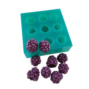 Blackberry Silicone Mold with 9 cavities | Wax Melt Mold | Soap Mold | Resin Mold | Handmade