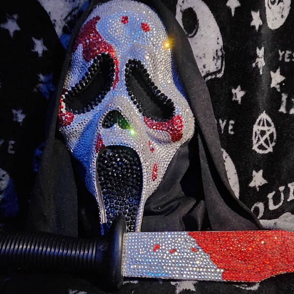 Custom bling Ghostface mask