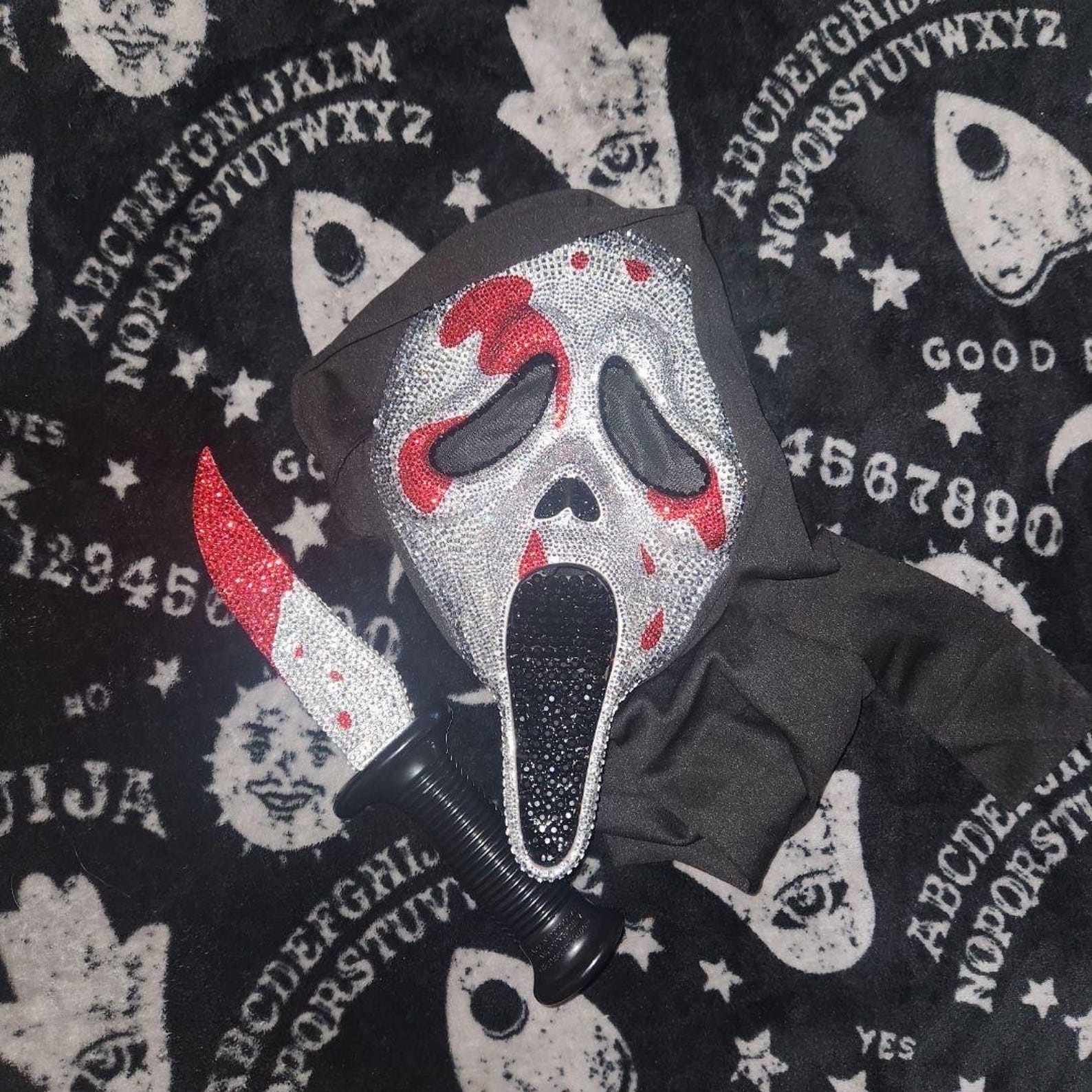 Custom Bling Ghostface Mask and Knife Etsy