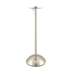 Lámpara de mesa LED recargable inalámbrica plateada: control táctil moderno, luz regulable, carga USB-C, funciona con pantallas de lámparas hechas a mano