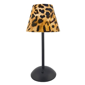 The Leopard Lamp Shade – Bold Animal Print Shade for Cordless Lamps | Chic & Statement Lighting