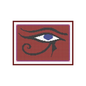 Eye of Horus Cross Stitch Pattern PDF Digital Download