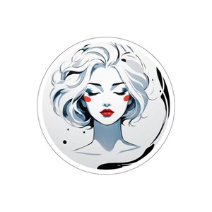 Gestanste Muse-sticker
