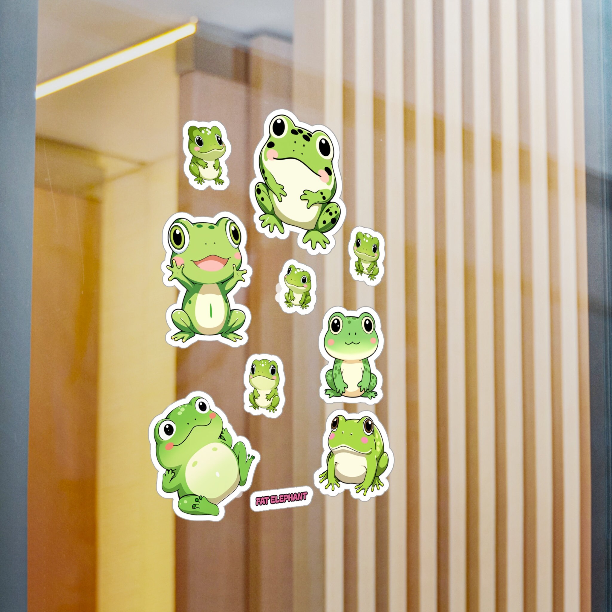 Cute Frog Vinyl Sticker Sheet, Kawaii Anime Chibi Frogs, Perfect for ...